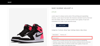 WooCommerce How to remove "description" text in product description?